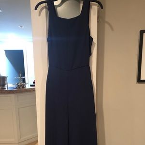Navy cropped jumpsuit